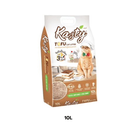 ทรายแมวเต้าหู้ kasty กลิ่นทิราเมสุ ลาเต้ ขนาด 10 ลิตร_4